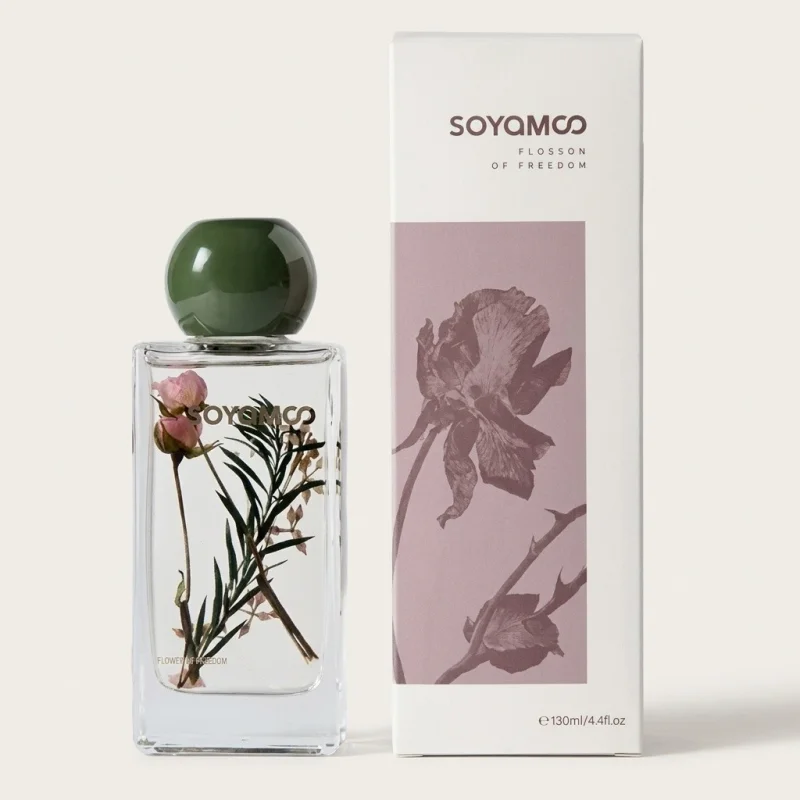 SOYAMOO Ebony Rose Fragrance Diffuser with Natural Botanicals, 100ml - Main Image