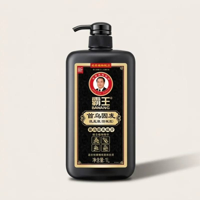 BAWANG Polygonum Multiflorum Hair Strengthening Shampoo, 1000ml Herbal Formula - Main Image