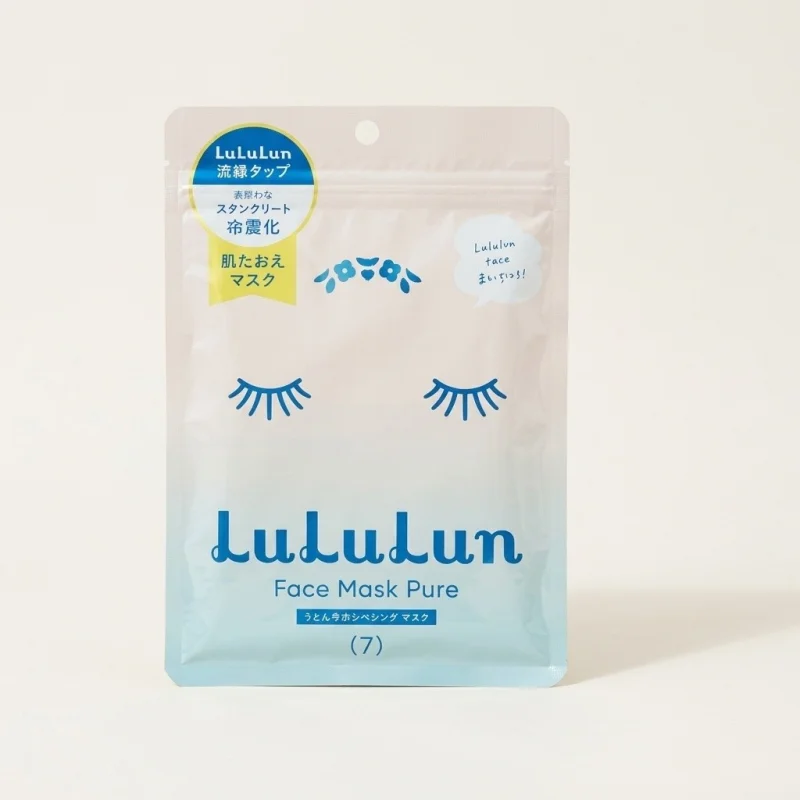 Lululun Pure Pink Daily Facial Mask - Balanced Hydration (7 Sheets) - Main Image