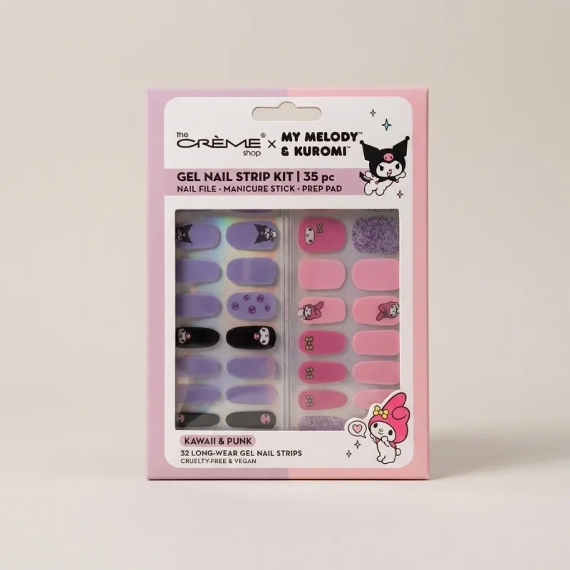 The Crème Shop x Sanrio My Melody & Kuromi Gel Nail Strip Kit, Kawaii & Punk - Main Image