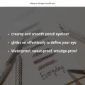 CLIO Sharp So Simple Waterproof Pencil Liner 07 Creamy Ivory, 2mm Slim Tip 3