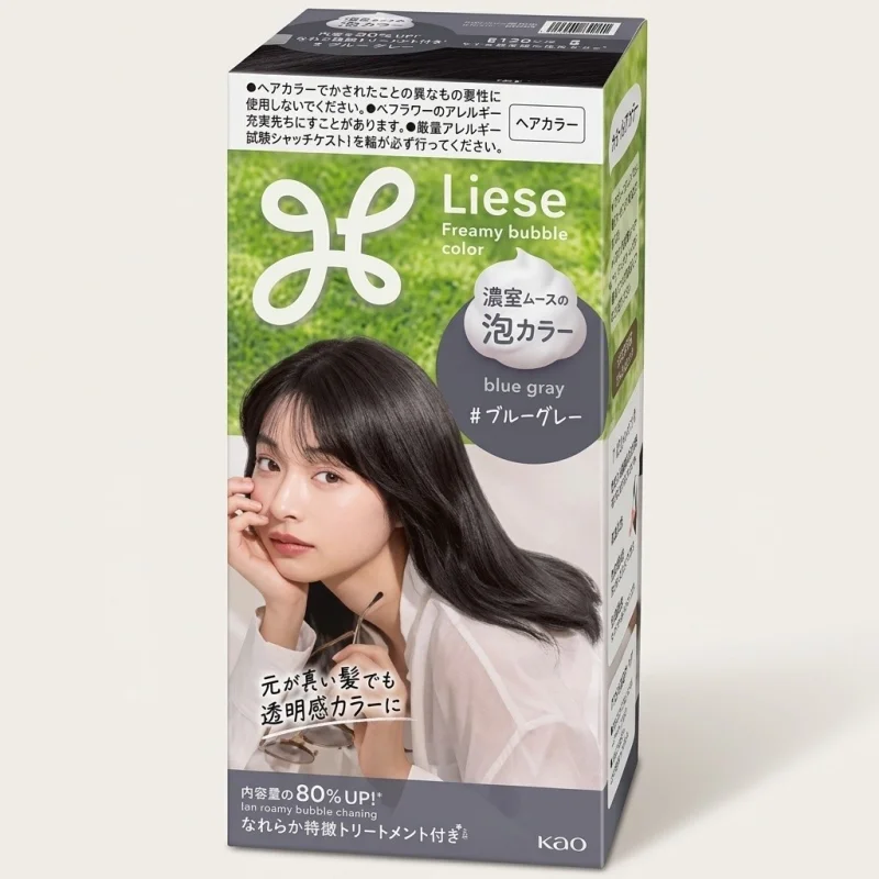 Kao Liese Creamy Bubble Hair Color, Blue Gray, DIY Foam Dye - Main Image