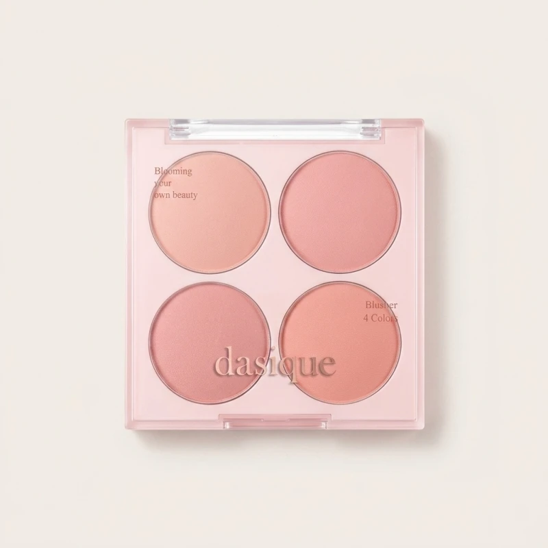Dasique Blending Mood Cheek 07 Candy Berry - 4-Color Powder Blush Palette - Main Image