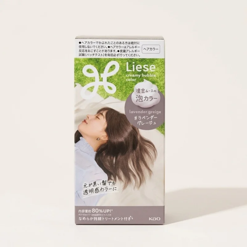 Liese Creamy Bubble Hair Color Lavender Greige - Easy DIY Foam Dye - Main Image