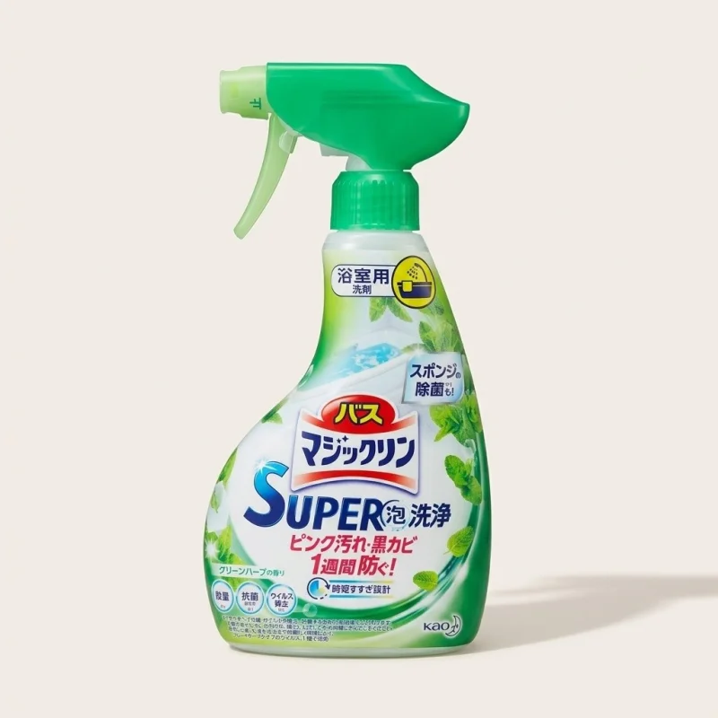 KAO Magiclean Bathroom Super Clean Spray - Green Herb Scent 380ml - Main Image
