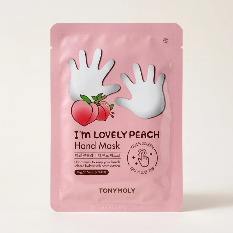 TONYMOLY I'm Lovely Peach Hand Mask - Hydrating Glove Treatment (1 Pair) - Main Image