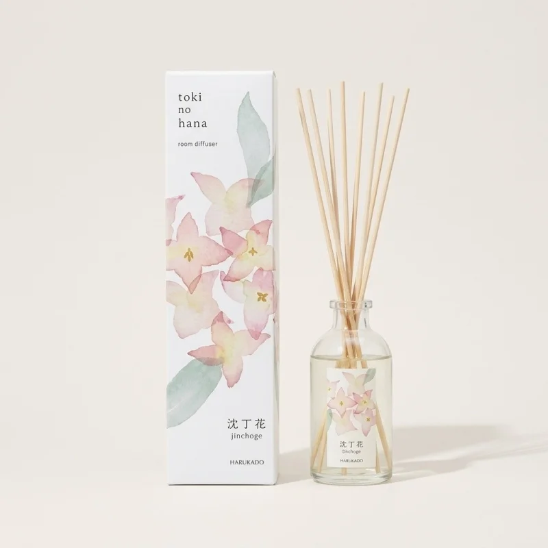 HARUKADO Toki No Hana Reed Diffuser - Jinchoge Daphne Scent (90ml) - Main Image