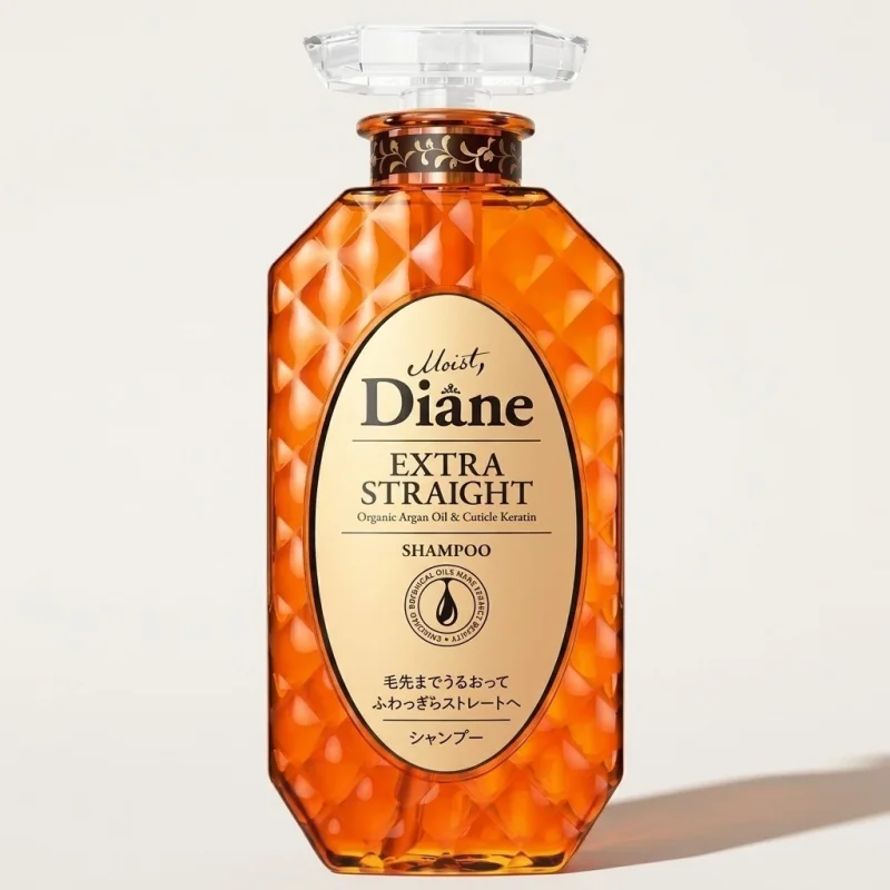Moist Diane Extra Straight Shampoo for Frizz Control and Smooth Texture, 450ml - Main Image