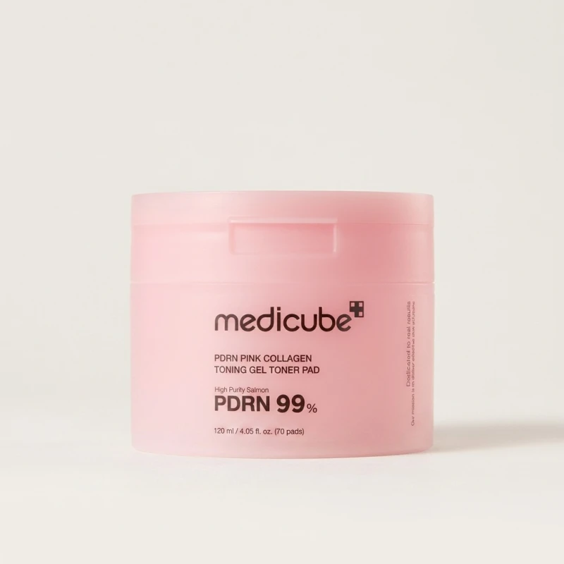 Medicube PDRN Pink Collagen Toning Gel Toner Pad (70 Pads) - Elasticity & Glow - Main Image
