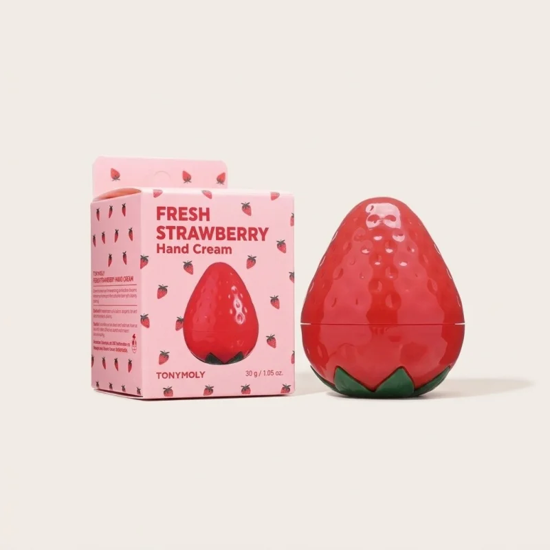 TONYMOLY Fresh Strawberry Hand Cream 30g - Moisturizing & Fruity Scent - Main Image