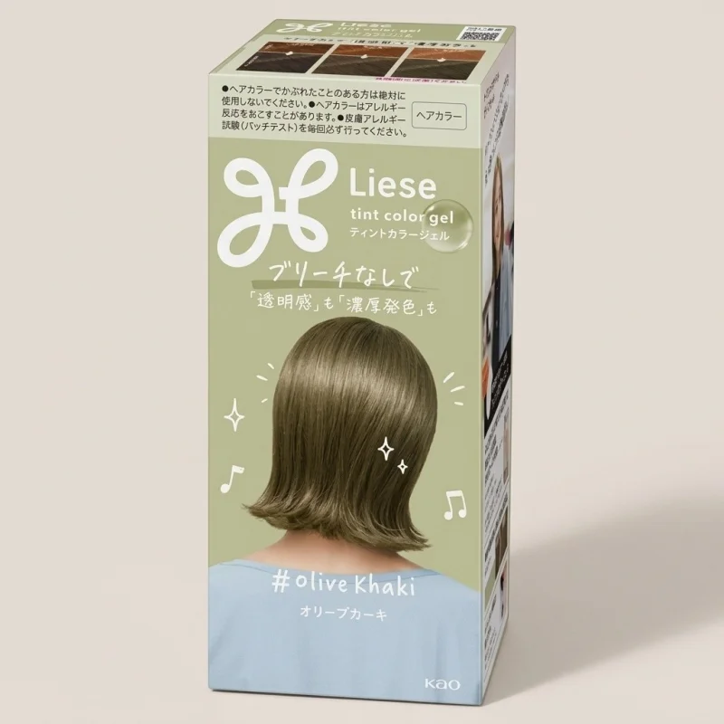 Kao Liese Tint Color Gel Olive Khaki — Translucent Hair Dye - Main Image