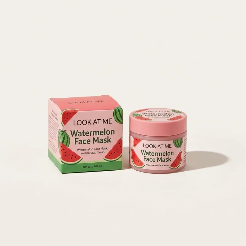 LOOK AT ME Watermelon Face Mask - Refreshing Hydration and Soothing Care - Main Image