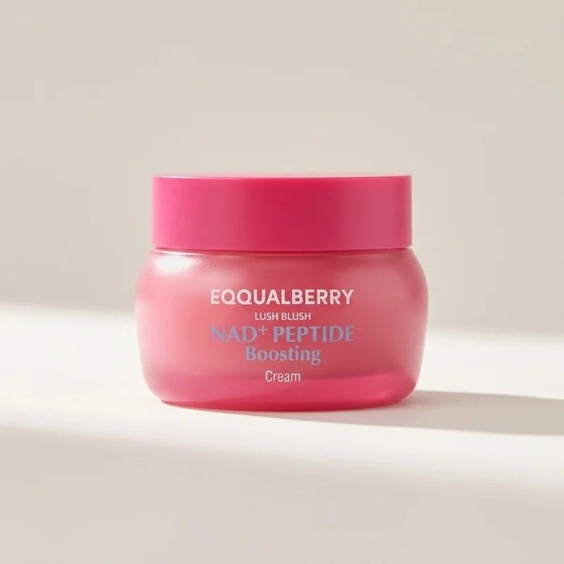EQQUALBERRY NAD+ Peptide Boosting Cream 50ml - Revitalizing Lush Blush Moisturizer - Main Image