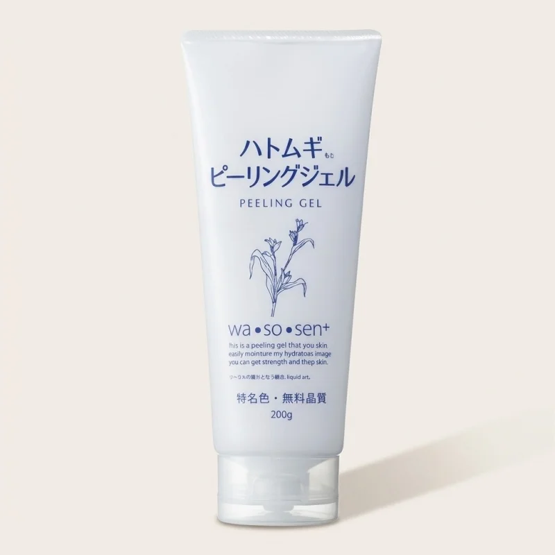 WA SO SEN Adlay Peeling Gel 200g - Gentle Hatomugi Exfoliating Face & Body Gel - Main Image