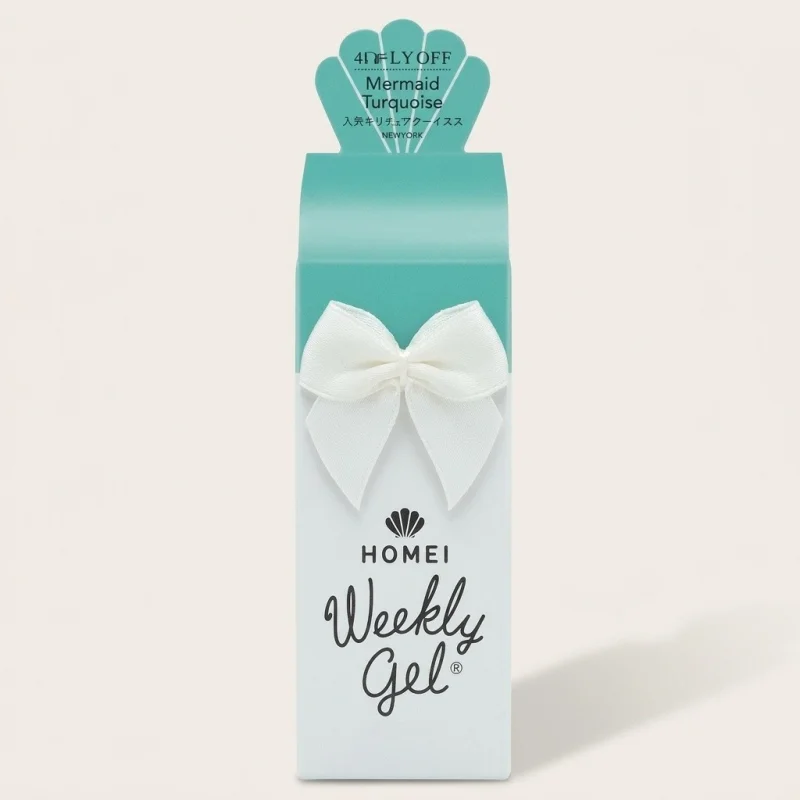HOMEI Weekly Gel WG-17 Mermaid Turquoise Peel-Off All-in-One Nail Polish - Main Image