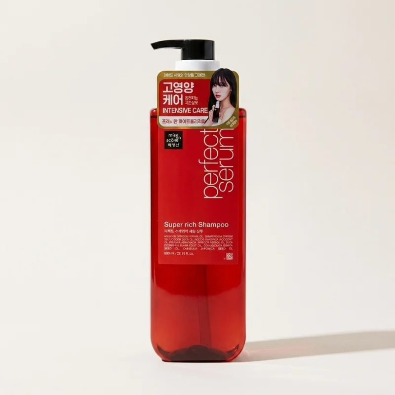 MISE EN SCENE Perfect Serum Super Rich Shampoo 680ml - Intensive Damage Care - Main Image