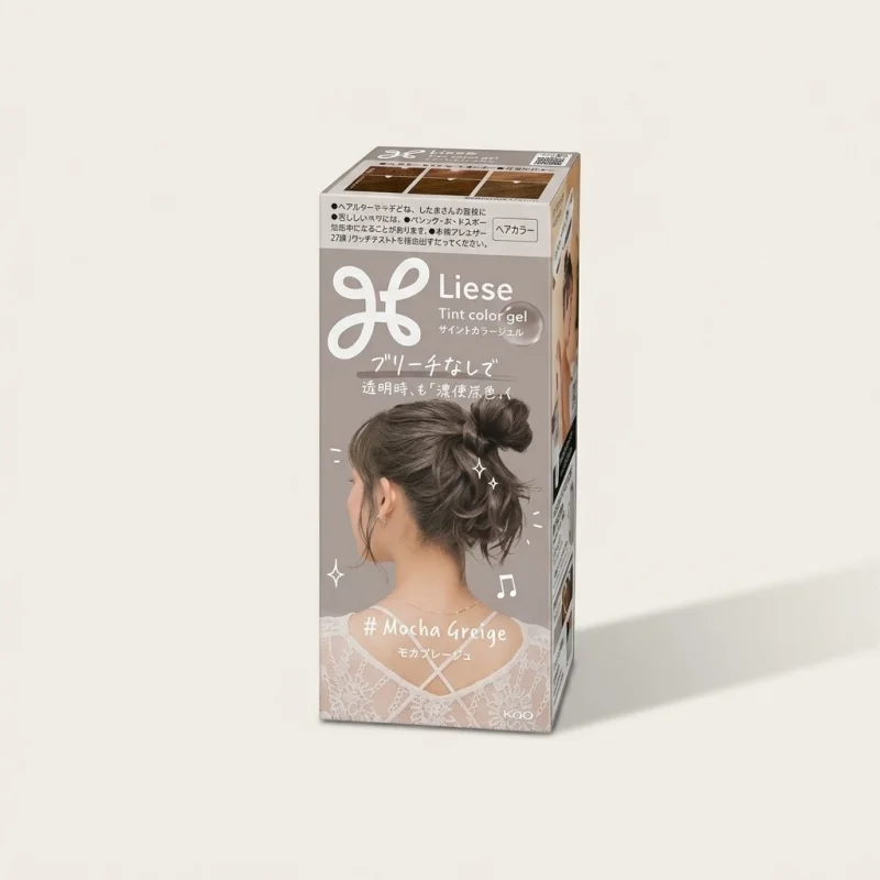 KAO Liese Tint Color Gel Mocha Greige – Translucent Tone, No Bleach Needed - Main Image