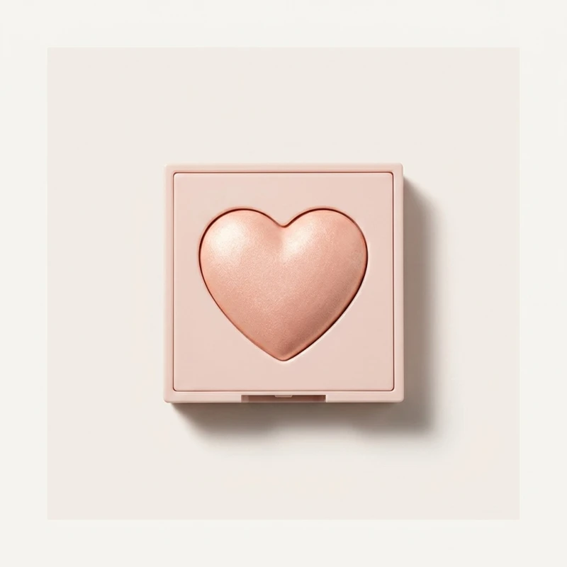 COLORGRAM Milk Bling Heartlighter 01 Peach Heart - Radiant Peach Glow - Main Image