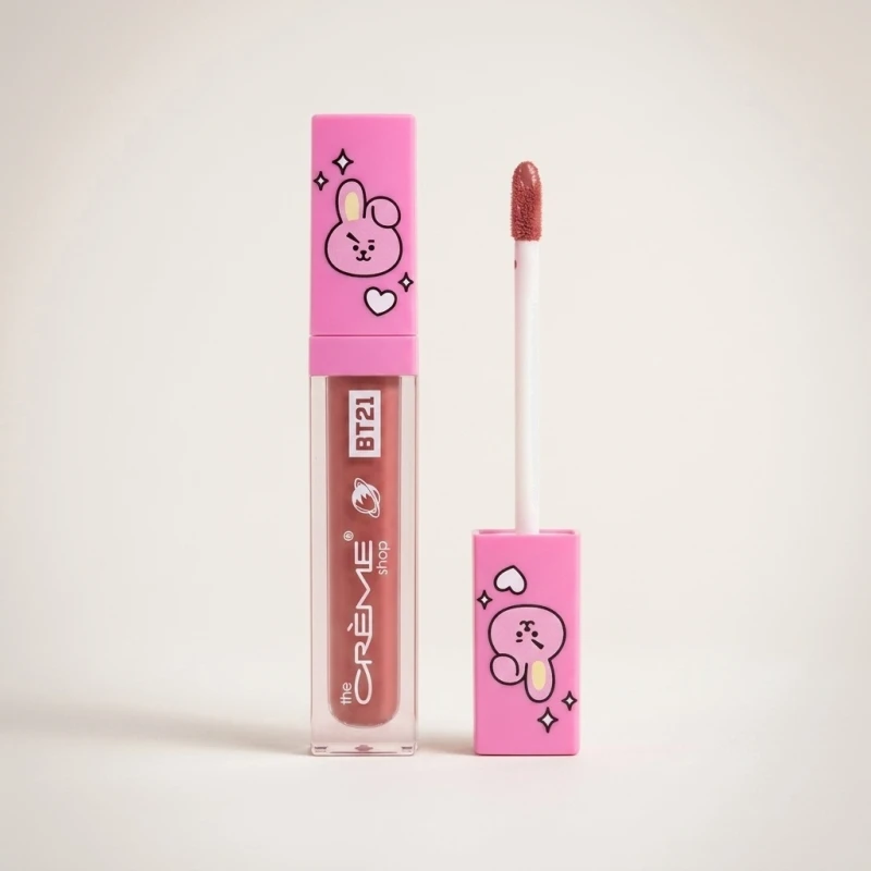 The Crème Shop x BT21 Lip Tint, Cooky Cozy Rosy - Hydrating Long-Wear Color - Main Image