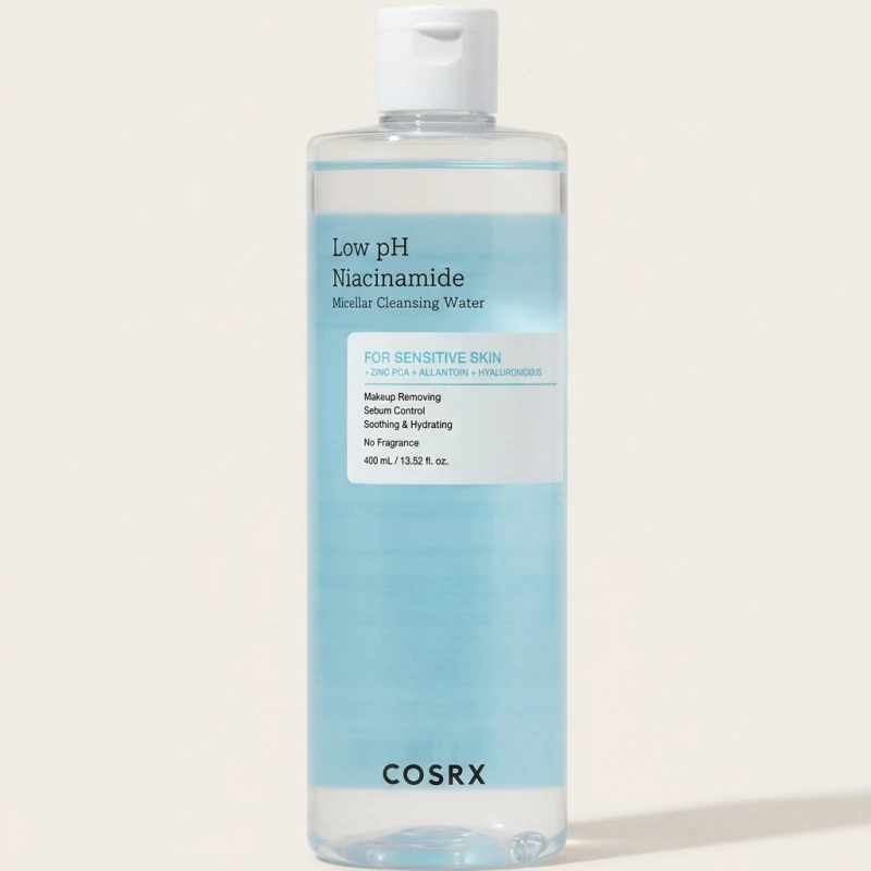 COSRX Low pH Niacinamide Micellar Cleansing Water, Sebum Control, 400ml - Main Image