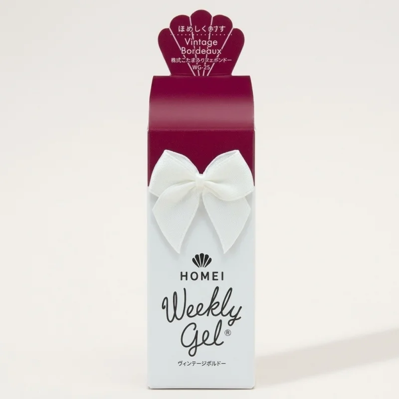 HOMEI Weekly Gel All-in-One Peel-Off Nail Polish, WG-25 Vintage Bordeaux - Main Image