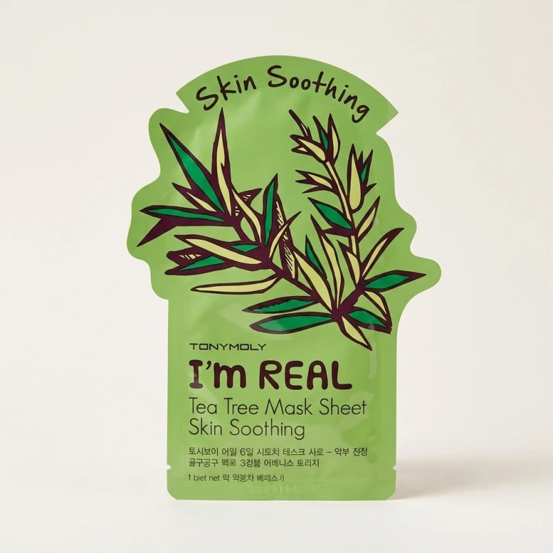 TONYMOLY I'm Real Tea Tree Mask Sheet for Skin Soothing, 21ml - Main Image