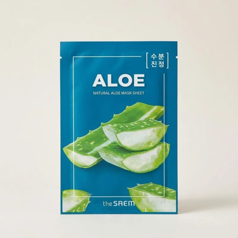 The SAEM Natural Aloe Mask Sheet – Soothing Hydration for Sensitive Skin - Main Image
