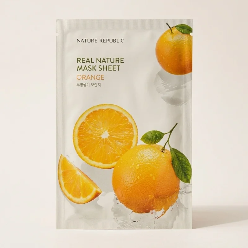 Nature Republic Real Nature Mask Sheet Orange - Brightening & Smoothing - Main Image