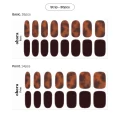 OHORA Semicured Gel Nail N Pumpkin Swirl - Amber Marble DIY Manicure 9