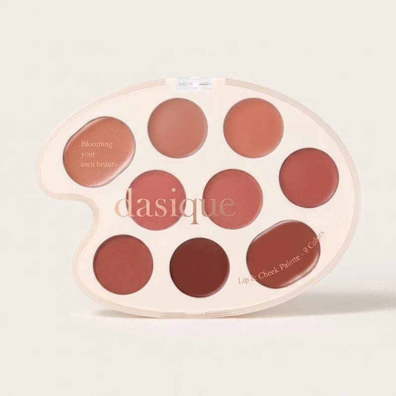 Dasique Mood Painting Lip & Cheek Palette 01 Warm Coloring - 9 Shades - Main Image