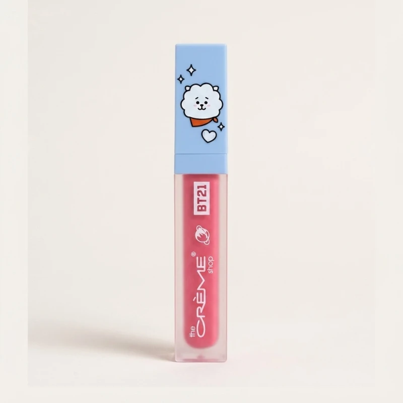 The Crème Shop BT21 RJ Lip Tint, Pink Puff - Hydrating Sheer Lip Color - Main Image