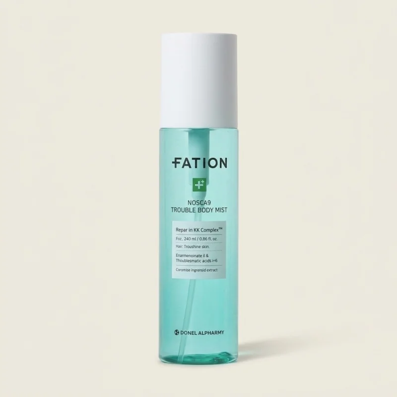 FATION Nosca9 Trouble Body Mist 145ml | Soothing Spray for Clear Body Skin - Main Image