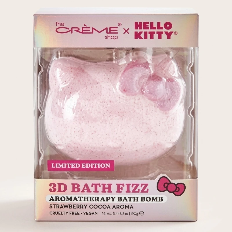 The Crème Shop x Hello Kitty 3D Bath Bomb - Strawberry Cocoa Aroma, 160g - Main Image