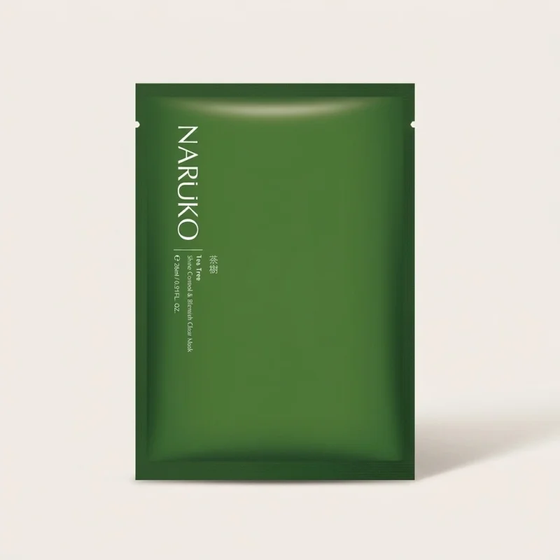 Naruko Tea Tree Shine Control & Blemish Clear Mask - 8 Sheets - Main Image