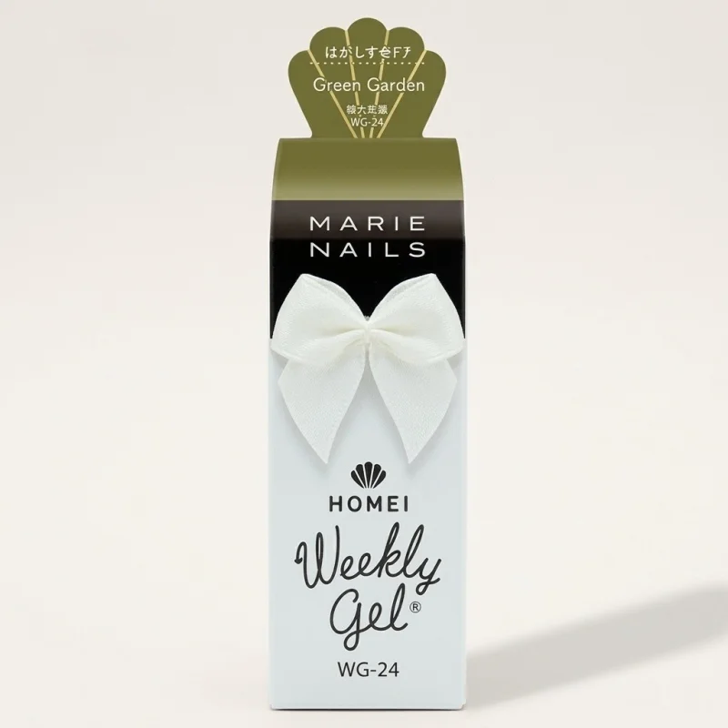 HOMEI Weekly Gel All-in-One Peel-Off Polish, WG-24 Green Garden, 9ml - Main Image
