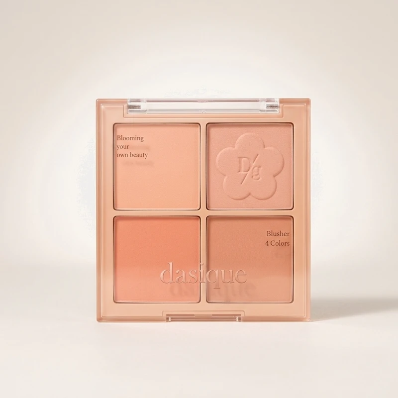 Dasique Blending Mood Cheek 12 Golden Flower - 4-Color Warm Tone Blush Palette - Main Image
