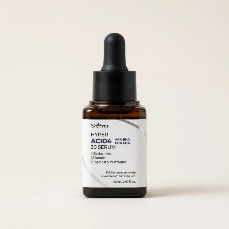 ISNTREE Hyper Acid4 AHA BHA PHA LHA 30 Serum 20ml - Exfoliating Wash-Off Peel - Main Image