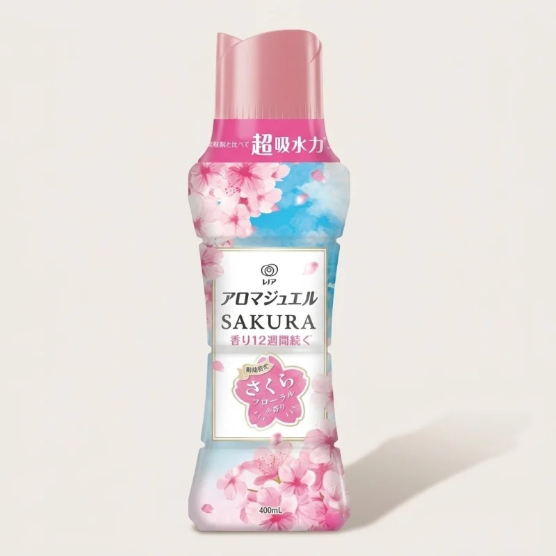 Lenor Happiness Aroma Jewel Scent Booster Beads, Sakura Cherry Blossom, 400ml - Main Image