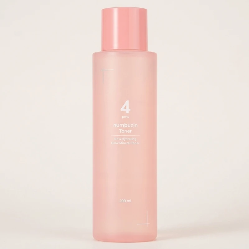 Numbuzin No. 4 Hydrating Glow Mineral Toner - 200ml Nutrient-Rich Formula - Main Image