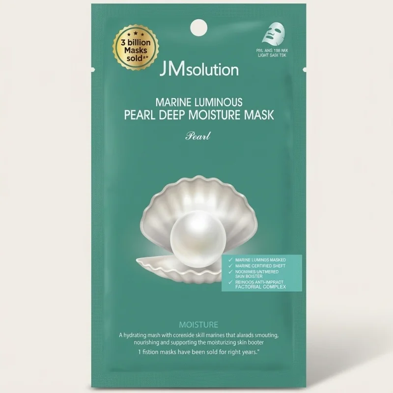 JM Solution Marine Luminous Pearl Deep Moisture Mask - 10 Sheets - Main Image
