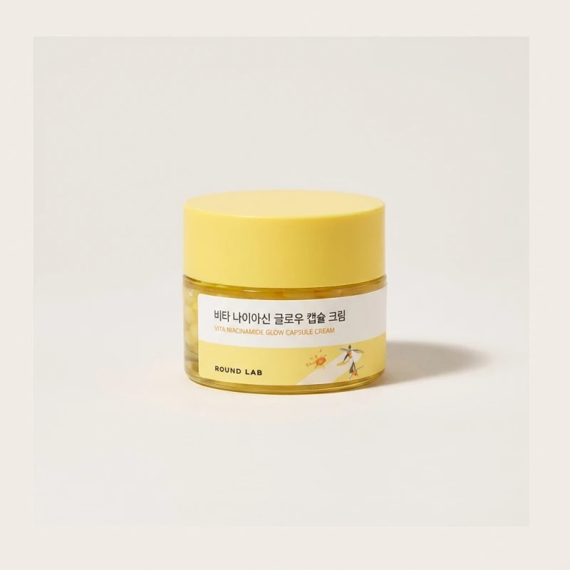 ROUND LAB Vita Niacinamide Glow Capsule Cream 50ml - Brightening Moisturizer - Main Image