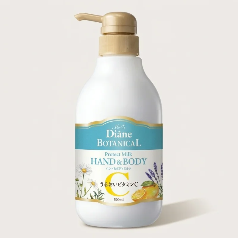 Moist Diane Botanical Protect Hand and Body Milk Citrus 500ml with Vitamin C - Main Image