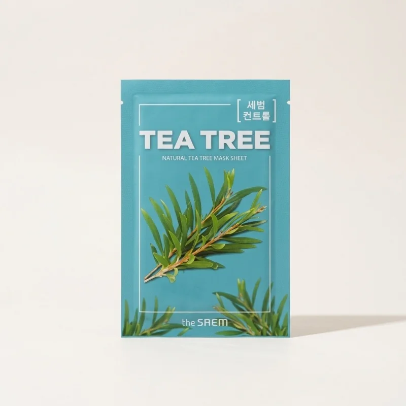 THE SAEM Natural Tea Tree Mask Sheet for Sebum Control and Soothing - Main Image
