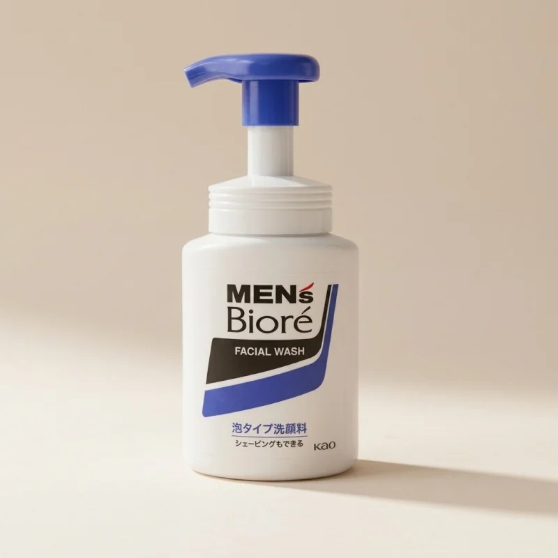 Men's Bioré Foam Facial Wash 150ml - Deep Cleansing & Shaving Support - Main Image