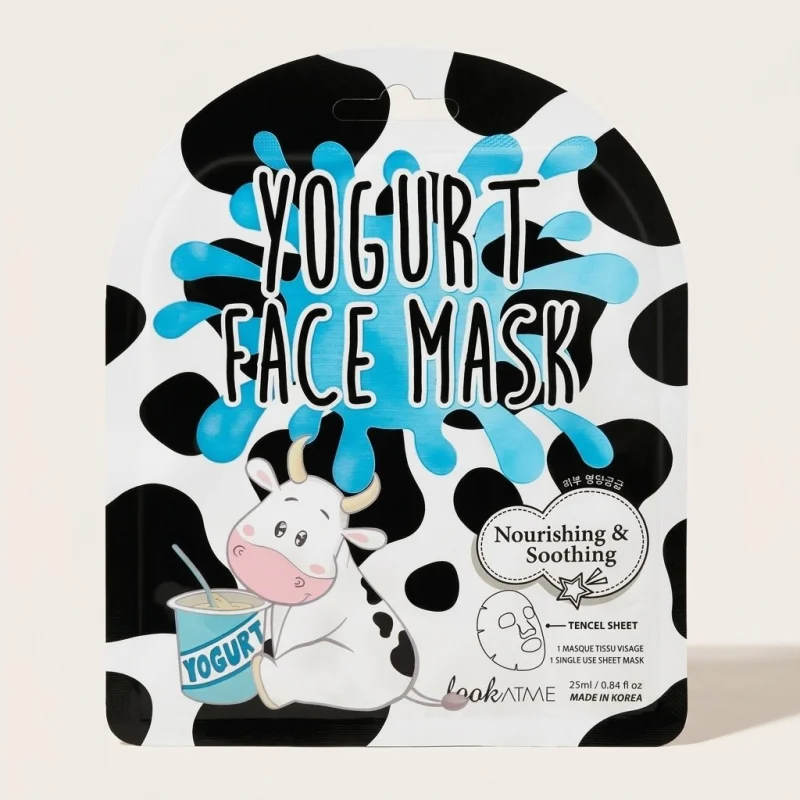 Look At Me Yogurt Face Mask - Nourishing & Soothing Korean Tencel Sheet 21ml - Main Image