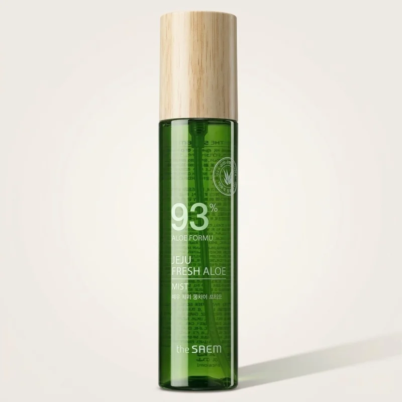 THE SAEM Jeju Fresh Aloe Mist 120ml - 93% Soothing Facial Spray - Main Image