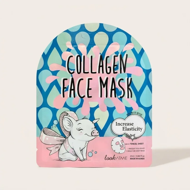 LOOK AT ME Collagen Face Mask - Elasticity & Firming Tencel Sheet Mask, 25ml - Main Image