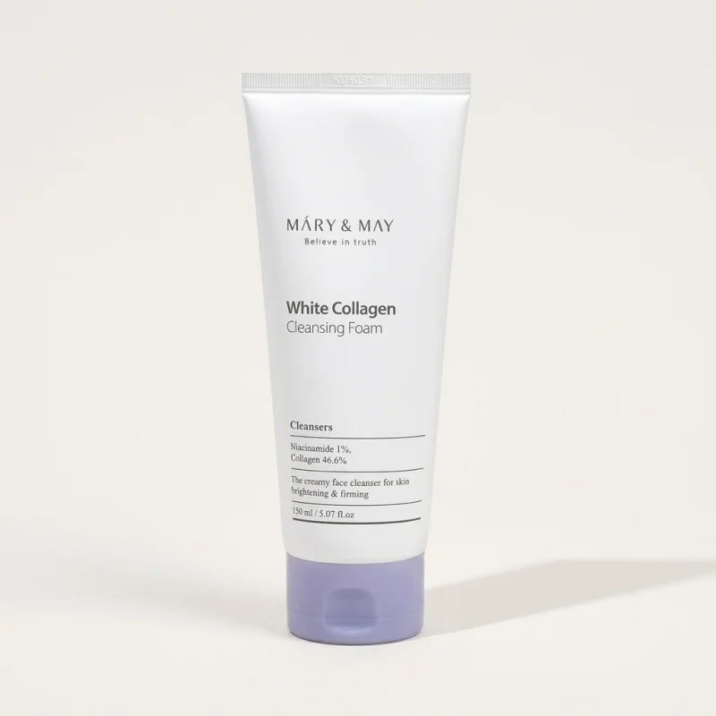 MARY & MAY White Collagen Cleansing Foam 150ml - Brightening & Firming - Main Image