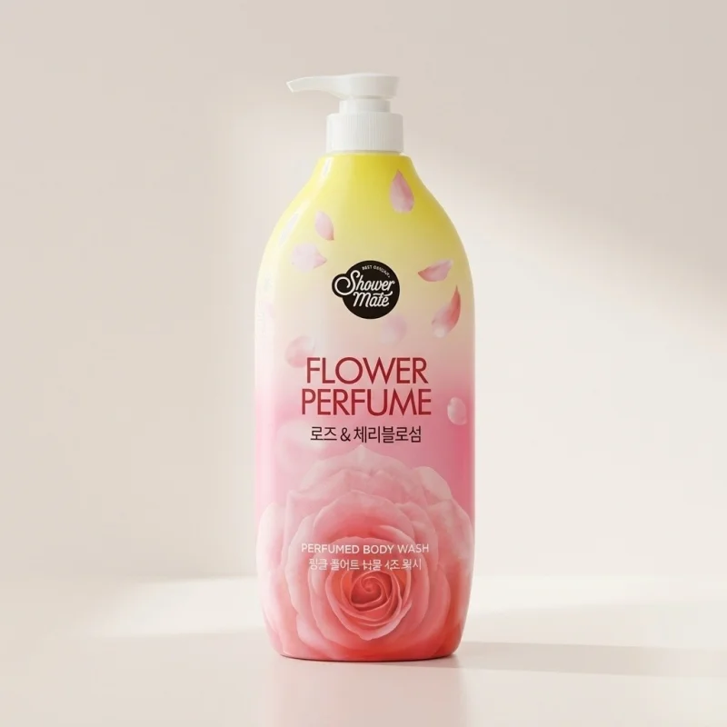 Shower Mate Perfumed Body Wash Pink Flower - Rose & Cherry Blossom, 1.2kg - Main Image