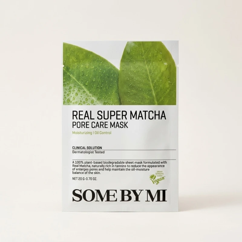 SOME BY MI Real Super Matcha Pore Care Mask - Sebum Control & Hydration - Main Image